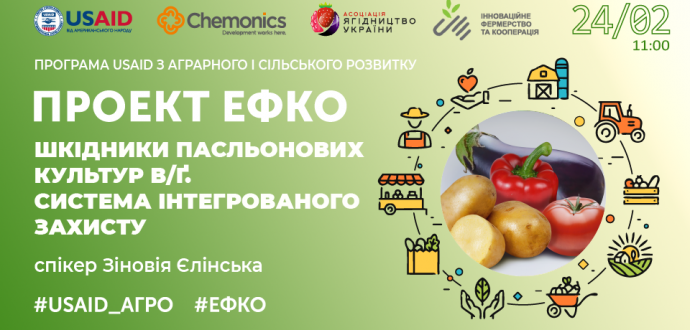 Проєкт #ЕФКО: відбувся тренінг «Шкідники пасльонових культур відкритого ґрунту. Система інтегрованого захисту»