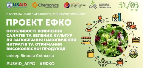  Особливості живлення салатів та зелених культур для запобігання накопичення нитратів та отримання високоякісної продукції 