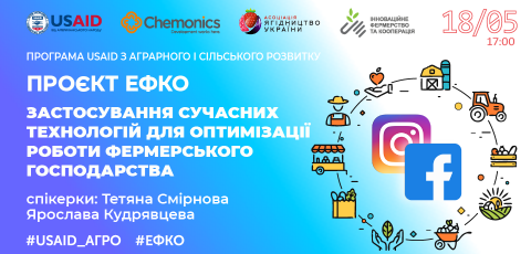Онлайн тренінг «Застосування сучасних технологій для оптимізації роботи фермерського господарства»